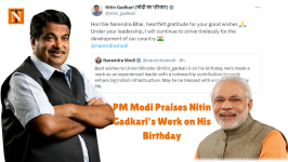 PM Modi Praises Nitin Gadkari's Work on His Birthday
								